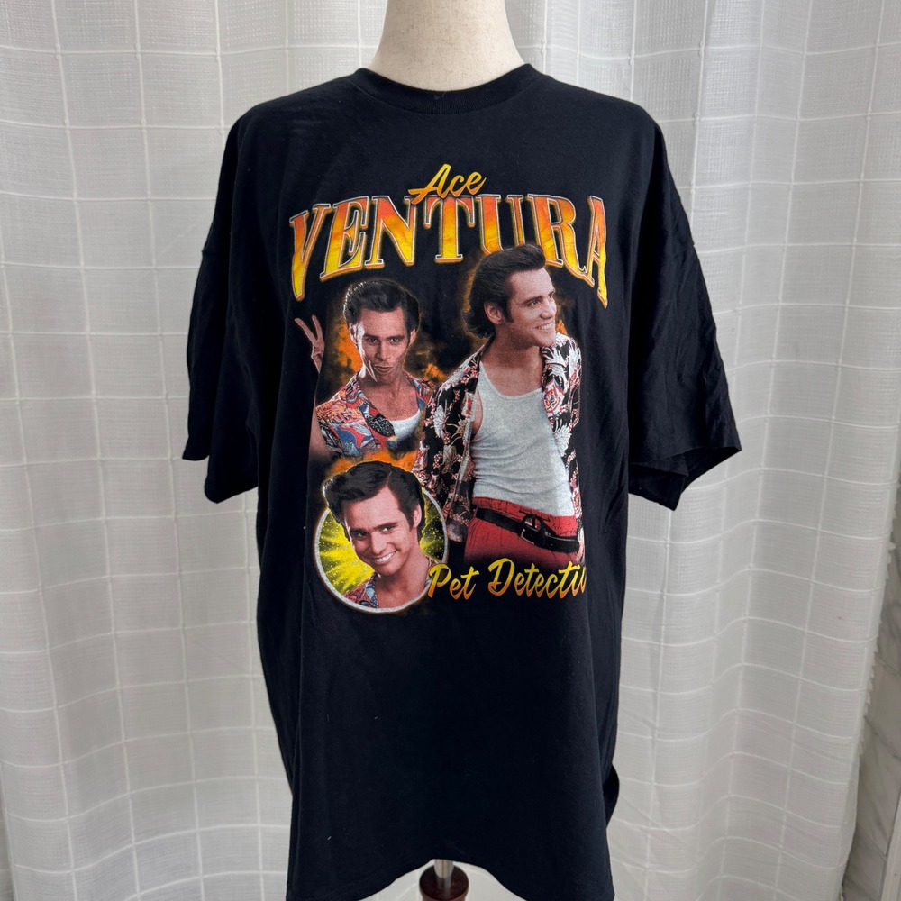 2000s Ace Ventura Pet Detective 2XL Classic Graphic Cotton Tee
